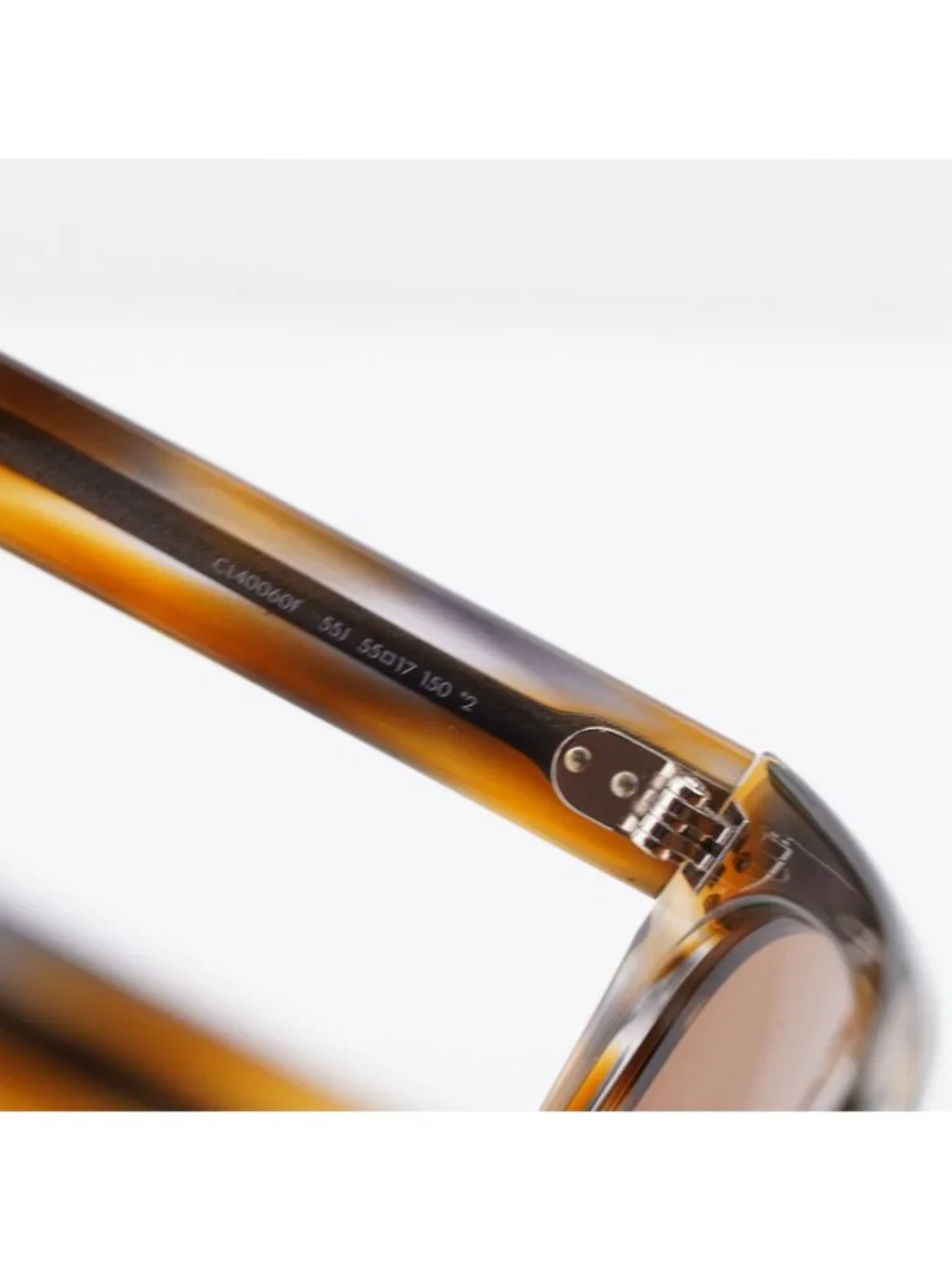 Celine CL40060F 55J Square Sunglasses - Brown / Roviex